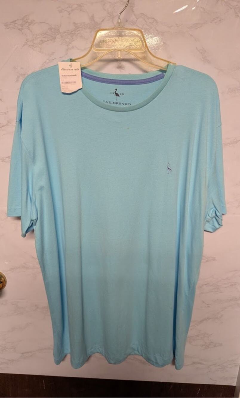 TailorByrd 1930 NEW Blue short sleeve tee shirt T-shirt cotton Mens Casual